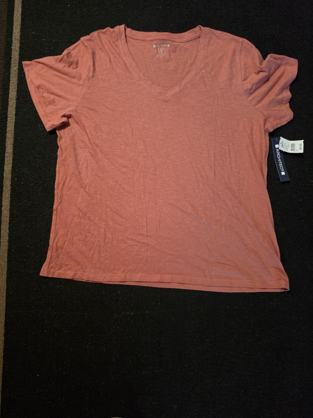 Architect Women's Short-Sleeve V-Neck Tee in Coral